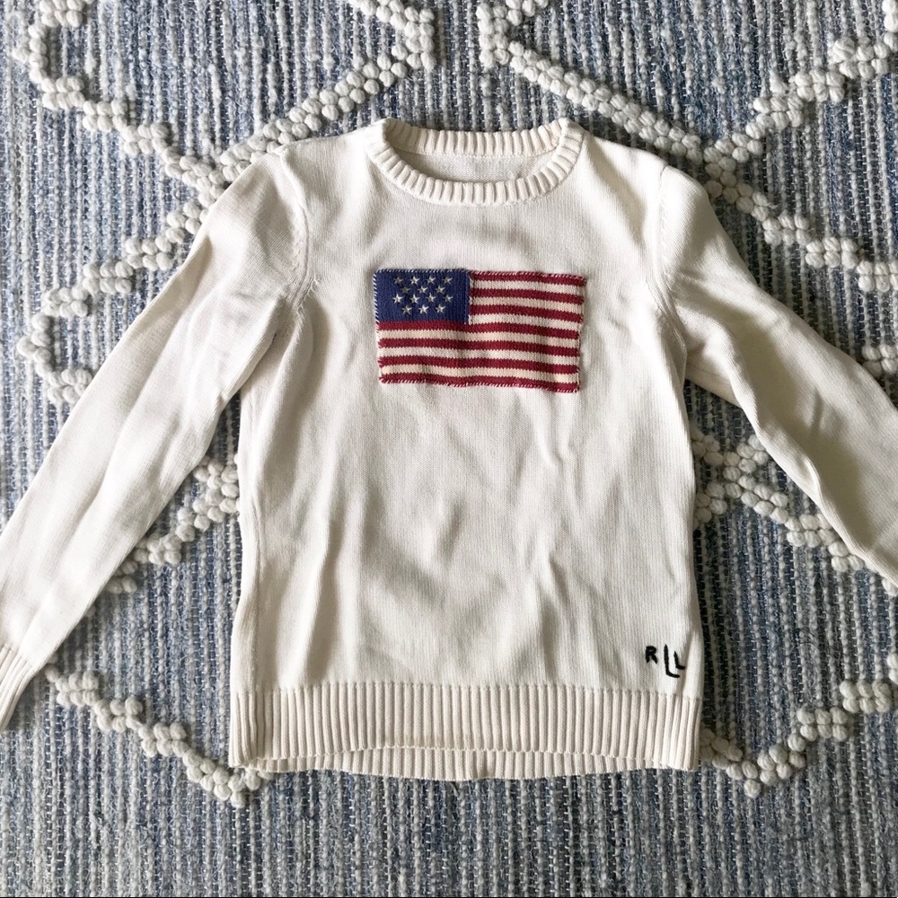 Ralph Lauren Patriotic Flag Sweater
